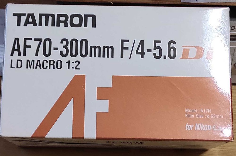 Об'єктив Tamron AF70-300mm, F/4-5.6DI LD Macro 1:2 для NIKON