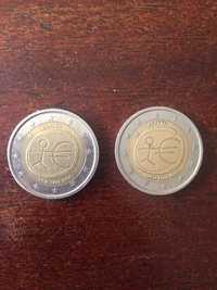 2 moedas de 2 euros raras