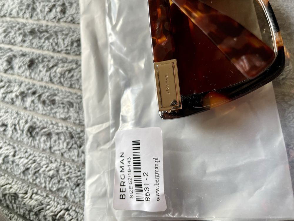 Okulary przeciwsloneczne Bergman nowe panterka