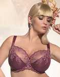 Biustonosz 70F Kris Line JANETTE soft bordowy