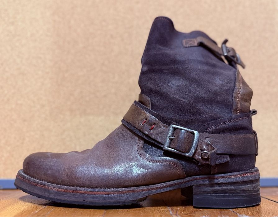 Kozaki Domeno 2302 Brązowe Zimowe Buty 42 Skórzane