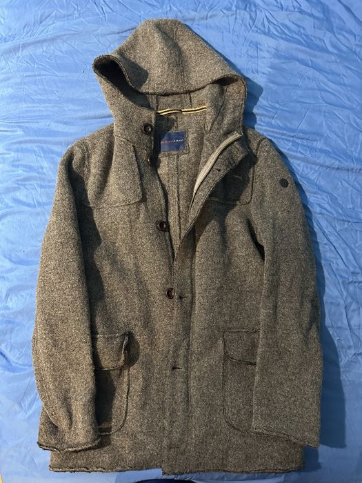 Пальто чоловіче TRUSSARDI JEANS з капюшоном, 50-52