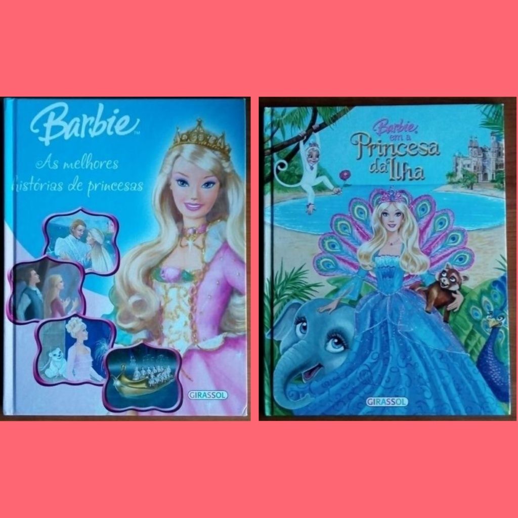 ENCANTADORES l Livros Barbie A Princesa da Ilha e Histórias  Princesas