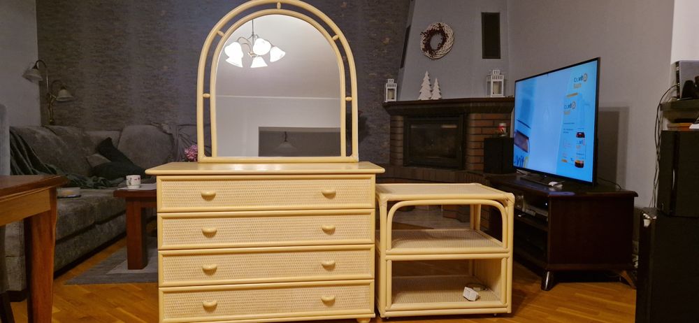 Meble RATTANOWE do sypialni salonu,KPL