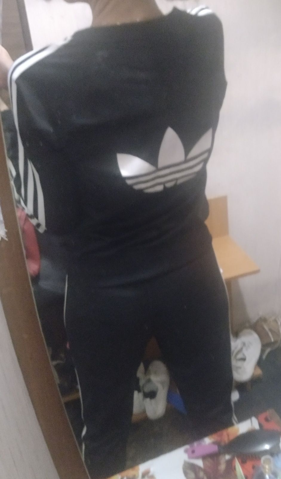 Женский спортивный костюм Adidas, олимпийка, штаны можно отд. размер s