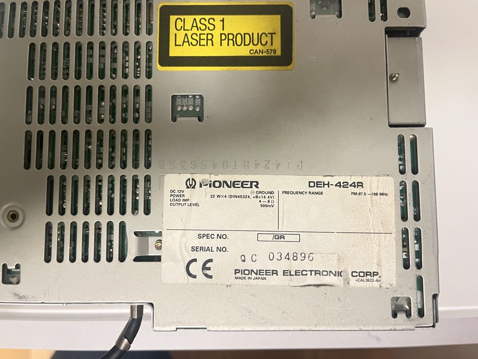 Radio samochodowe Pioneer DEH 424R