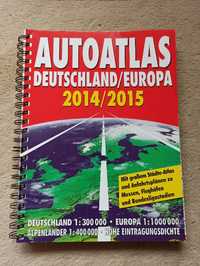 Atlas mapa samochodowa spirala Niemcy i Europa