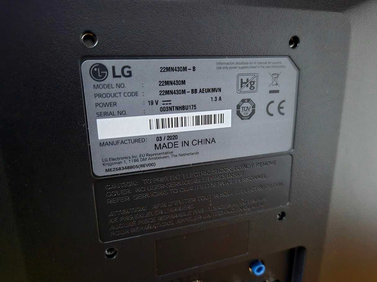 Monitor LG 22MR410-B