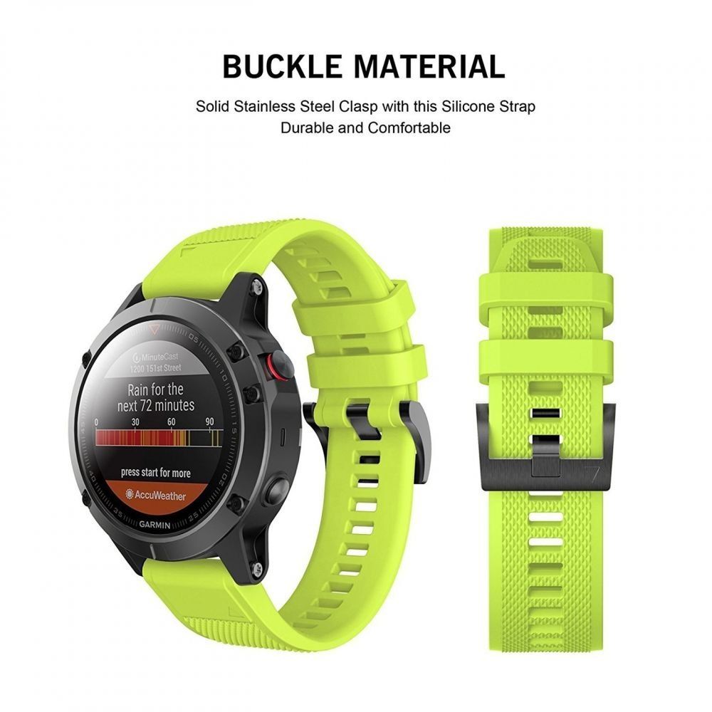 Pasek Smooth Do Garmin Fenix 5 / 6 / 6 Pro Green