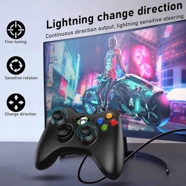 Diswoe Xbox 360 Game Controller, USB Przewodowy