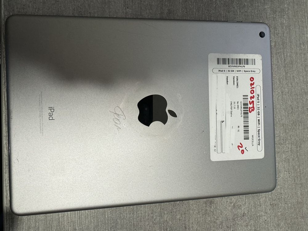 iPad 5 покоління. 32GB. Space Grey. Без обмежень. Гарантія