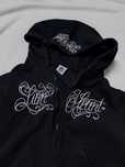 bawełniana bluza lionheart punk goth metal opium zip z zamkiem hoodie