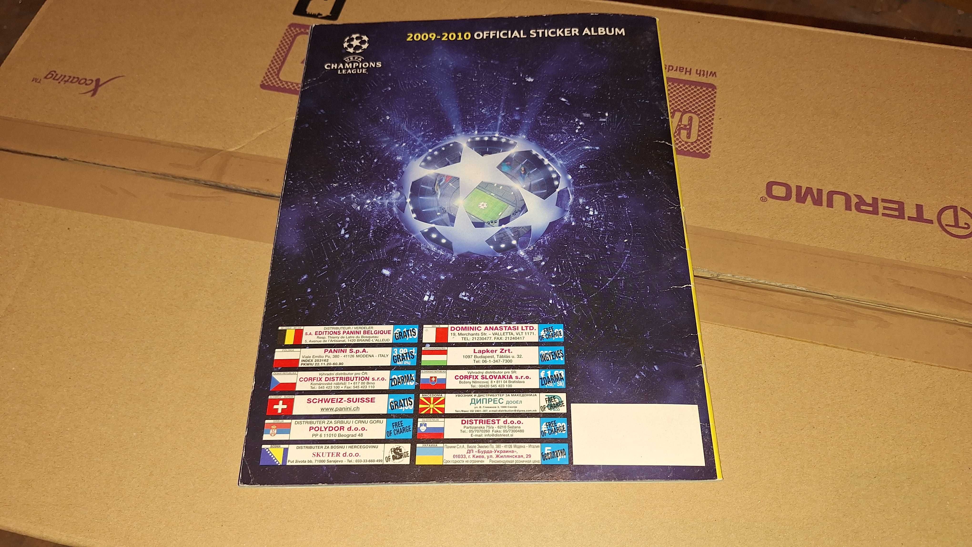 Album Na Naklejki UEFA Champions League Official 2009-10 Sticker Album