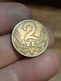 Sprzdam monete 2 zl 1975 bez znaku mennicy