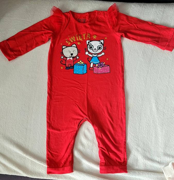 Świąteczny komplet, minnie, sukienka, body leginsy dla dziewczynki