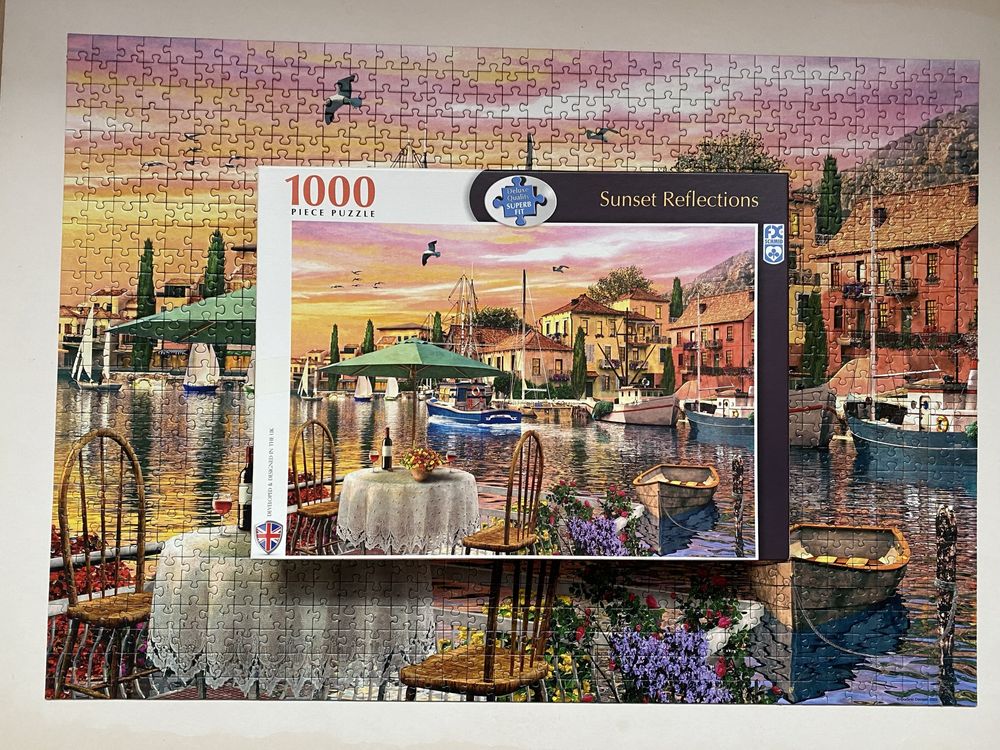 KOMPLETNE puzzle Schmidt 1000 „Sunset Reflections”