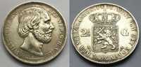 Moneta Holandia 2½ Guldena 1872 "Wilhelm III"