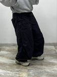 Широкі чорні штани парашути baggy gorpcore rap широкие штаны