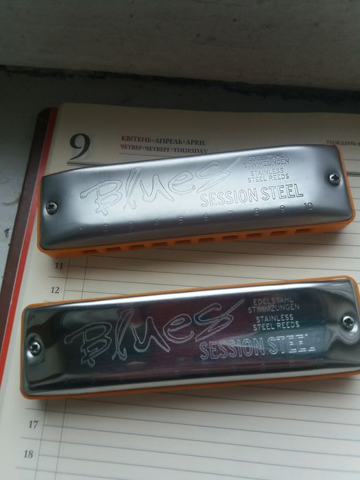 Губные гармошки SEYDEL SESSION STEEL тон.low Eb,low F(идеал.сост)
