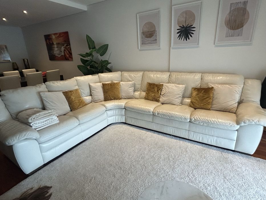 Sofa pele Divani em otimo estado