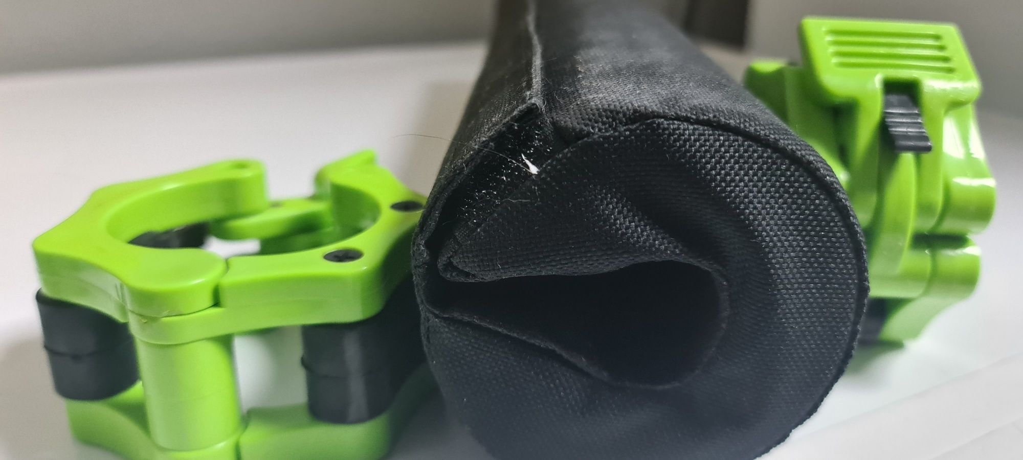 Bloqueador de disco Halterofilismo + Protetor Acolchoado para Barra
