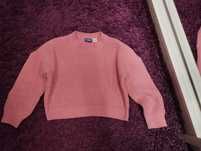 Nowy ciepły sweter sweterek 98 104 bluza dla dziewczynki dzianina plec