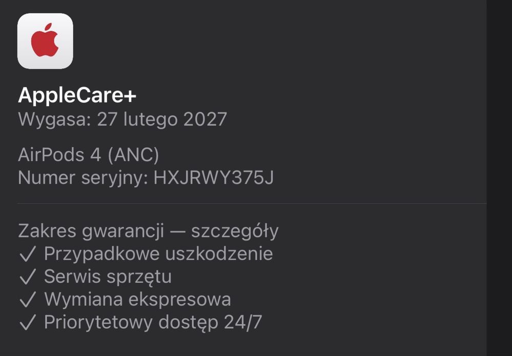 Apple AirPods 4 - ANC (NOWE)