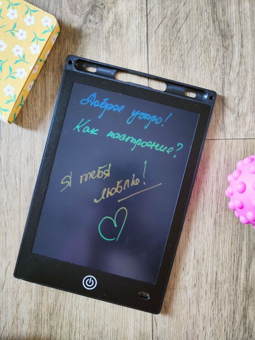 Детский планшет для рисования LCD, стирается одним нажатием, новый