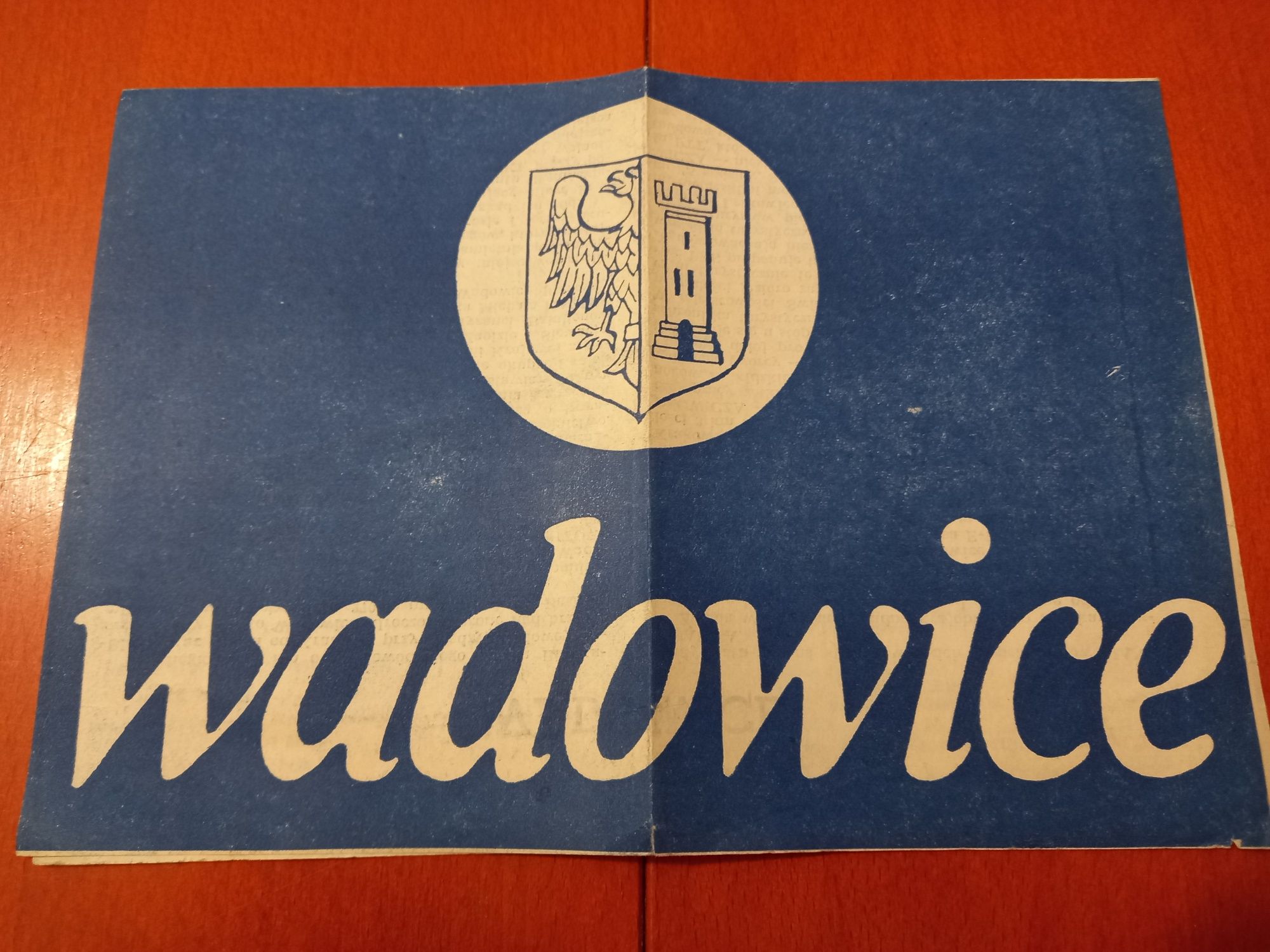 Plan Miasta Wadowice 1979rok