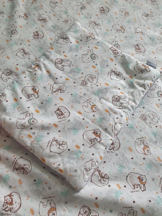 Kocyk ocieplany Poofi Friends plus poduszka