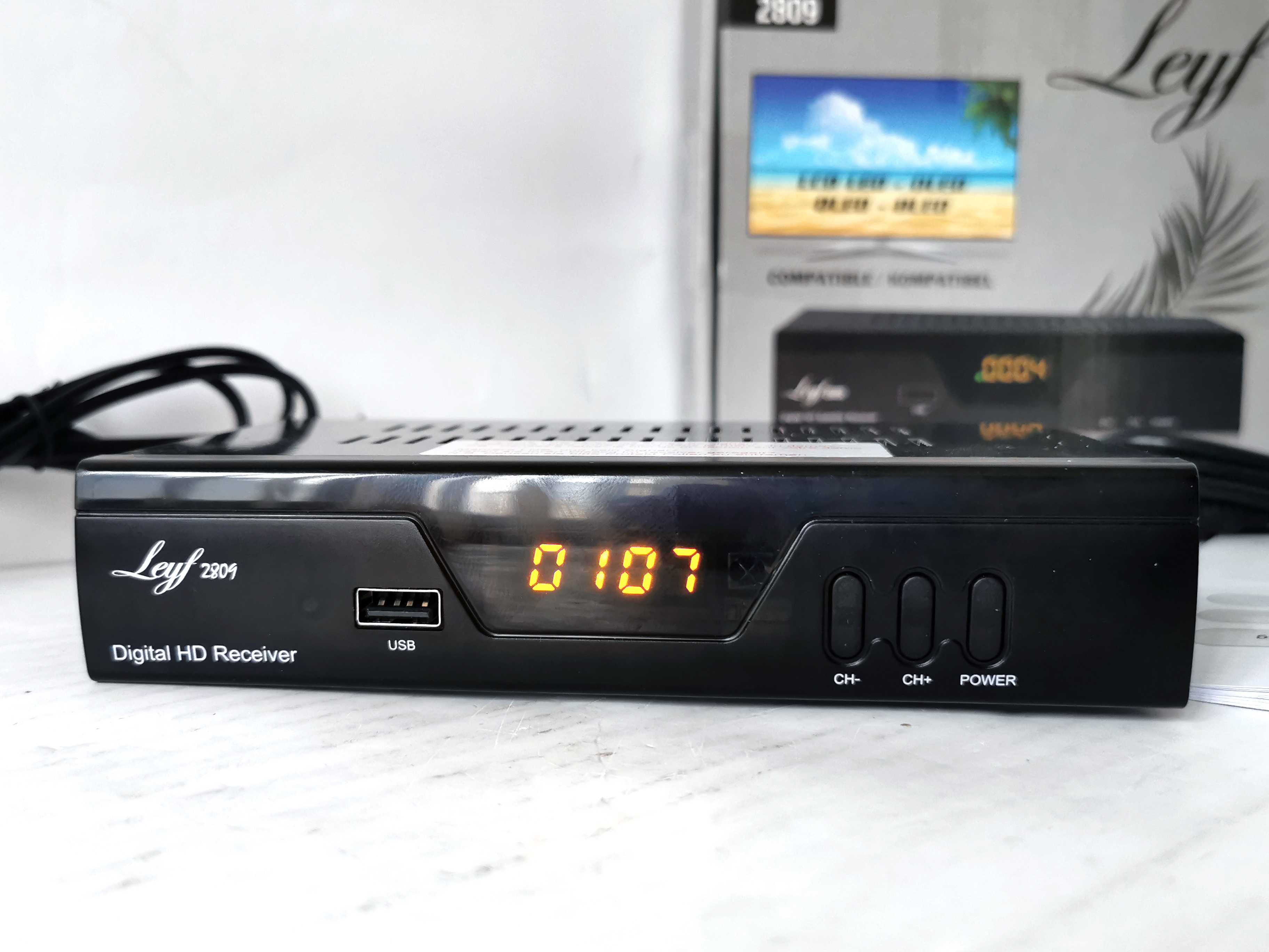 Tuner Dekoder Satelitarny DVB-S2 HD-Line LEYF 2809