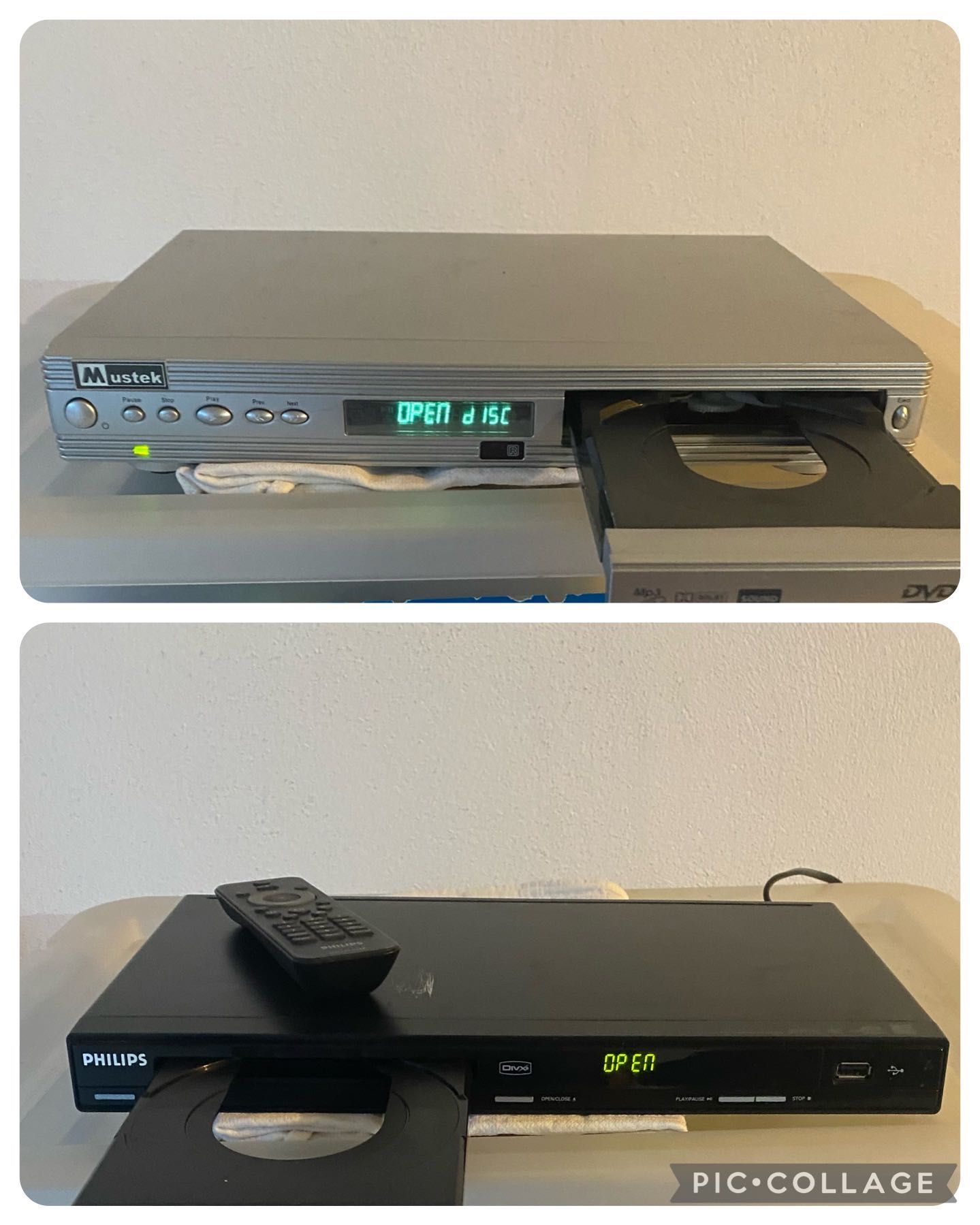 TV Sanitron + 2 leitores de DVD (Philips e Mitsai)