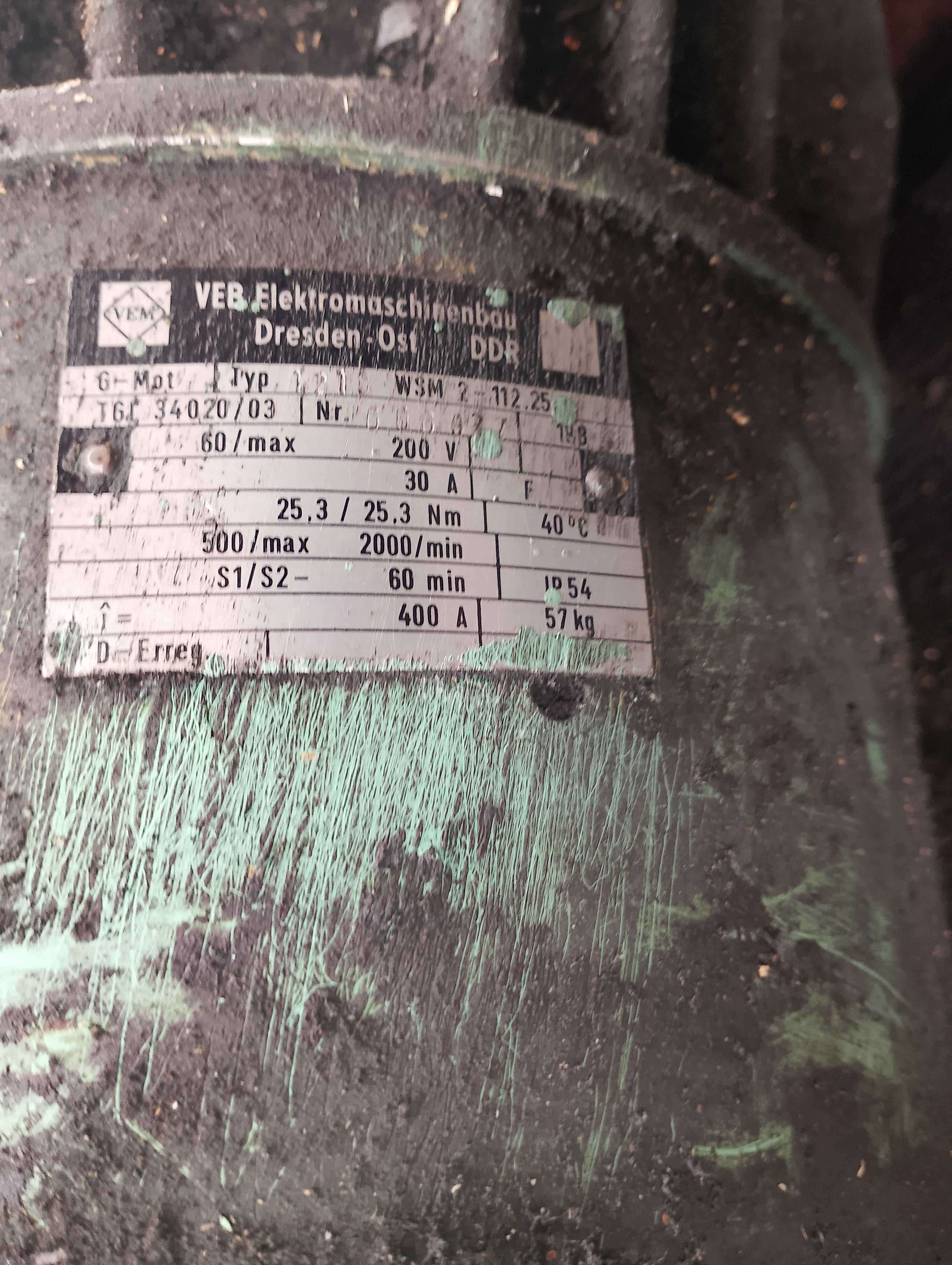 Silnik Prądu Stałego Prądnica Generator Vem 6KW 200V