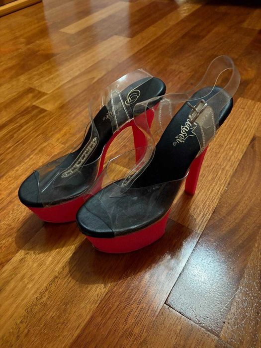 Sapatos Pole Dance Rosa Choque