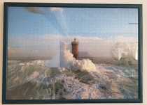 Quadro puzzle 1000 pcs com moldura