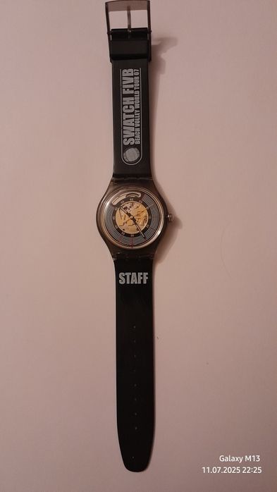 Limitowane Wristwatch SWATCH Automatic EDWIN MOSES (SAZ106C)-NEW/NOS-