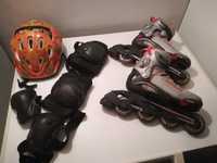 Patins em linha Rollerblade com mochila