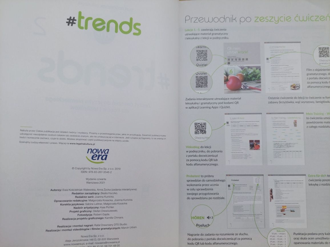 Trends 2 podręcznik i ćwiczenia j.niemiecki Nowa Era
