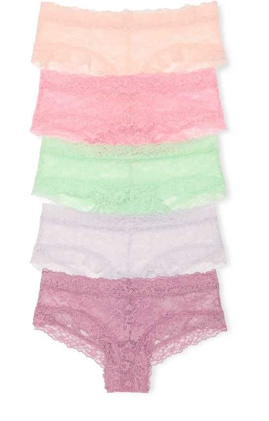 трусики Victoria's Secret 5-Pack Lace Cheeky Panties