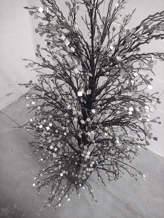 Árvore de Natal com espelhinhos