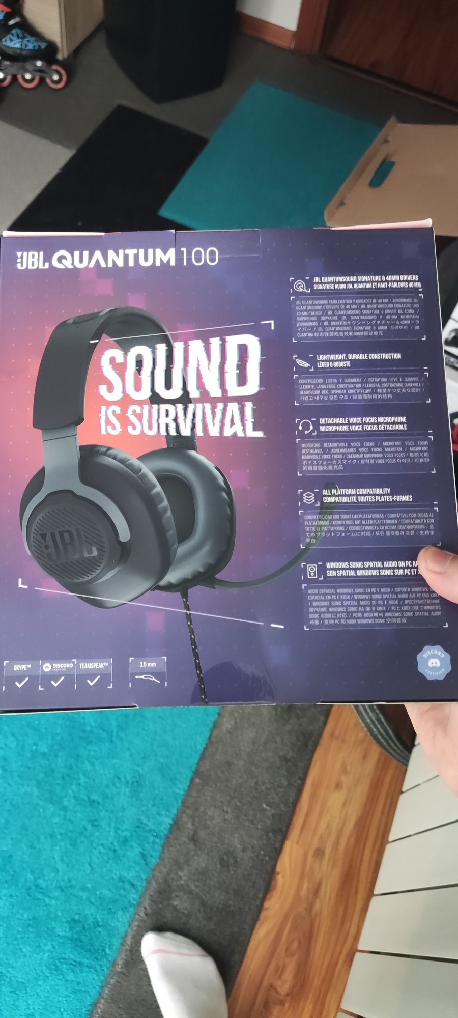 Słuchawki JBL quantum 100 nowe nie otwierane