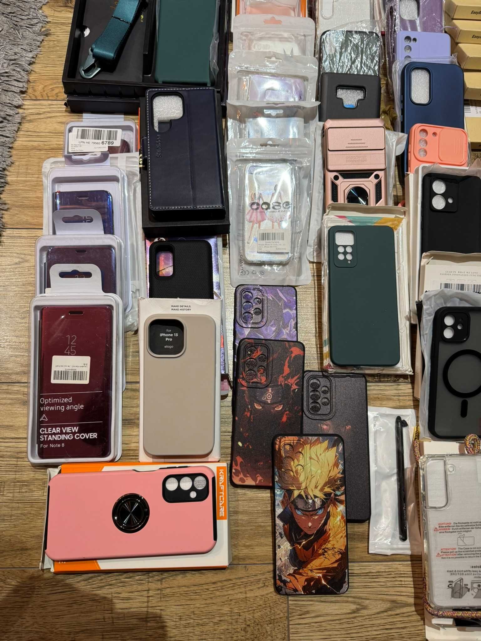 Zestaw 120x CASE etui na telefon iPhone Samsung Xiaomi + szybki