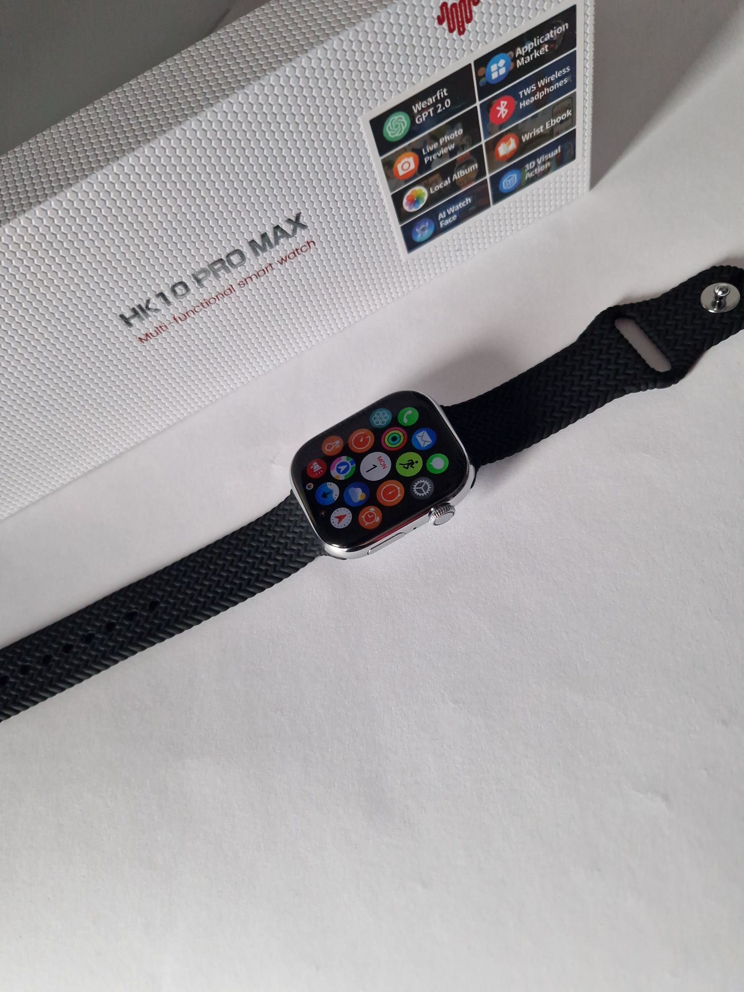 Smartwatch Hk 10 pro max, nowy komplet