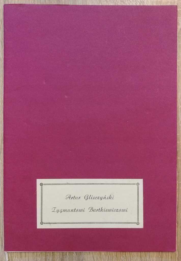 Artur Gliszczyński Zygmuntowi Bartkiewiczowi 1989r Henryk Pakosiak