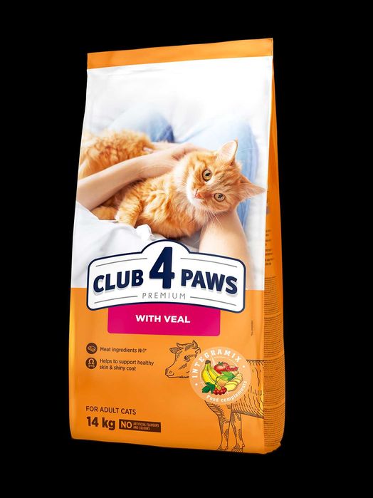 Корм Клуб 4 лапи з яловичиною 14 кг