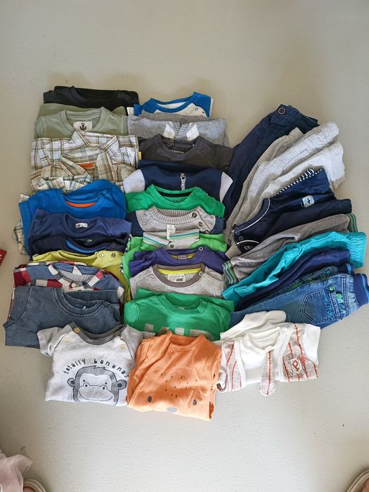 Paka ubranek dla chłopca długi rękaw   jesień zima