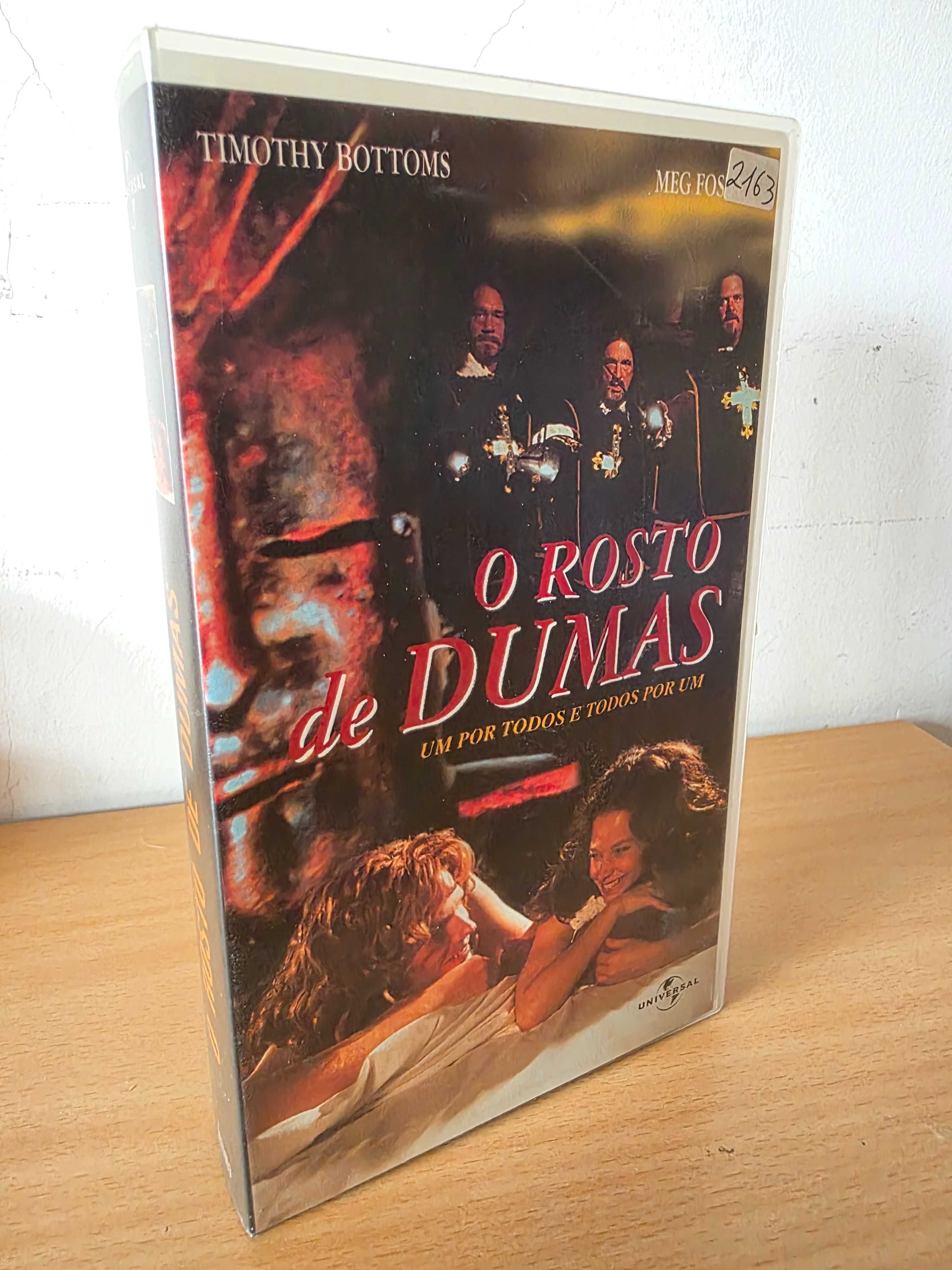 Filme em VHS "O Rosto de Dumas" com Timothy Bottons e Meg Foster