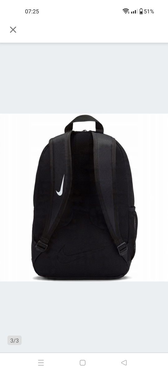 Plecak NIKE AIR Elemental Szkolny sportowy Czarny