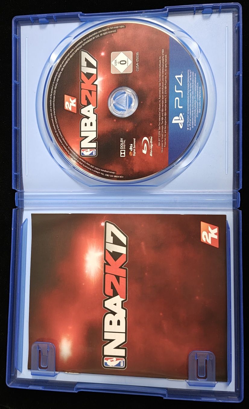 NBA 2K17 Gra na PS4 i PS5 Komplet 3xA w BDB stanie