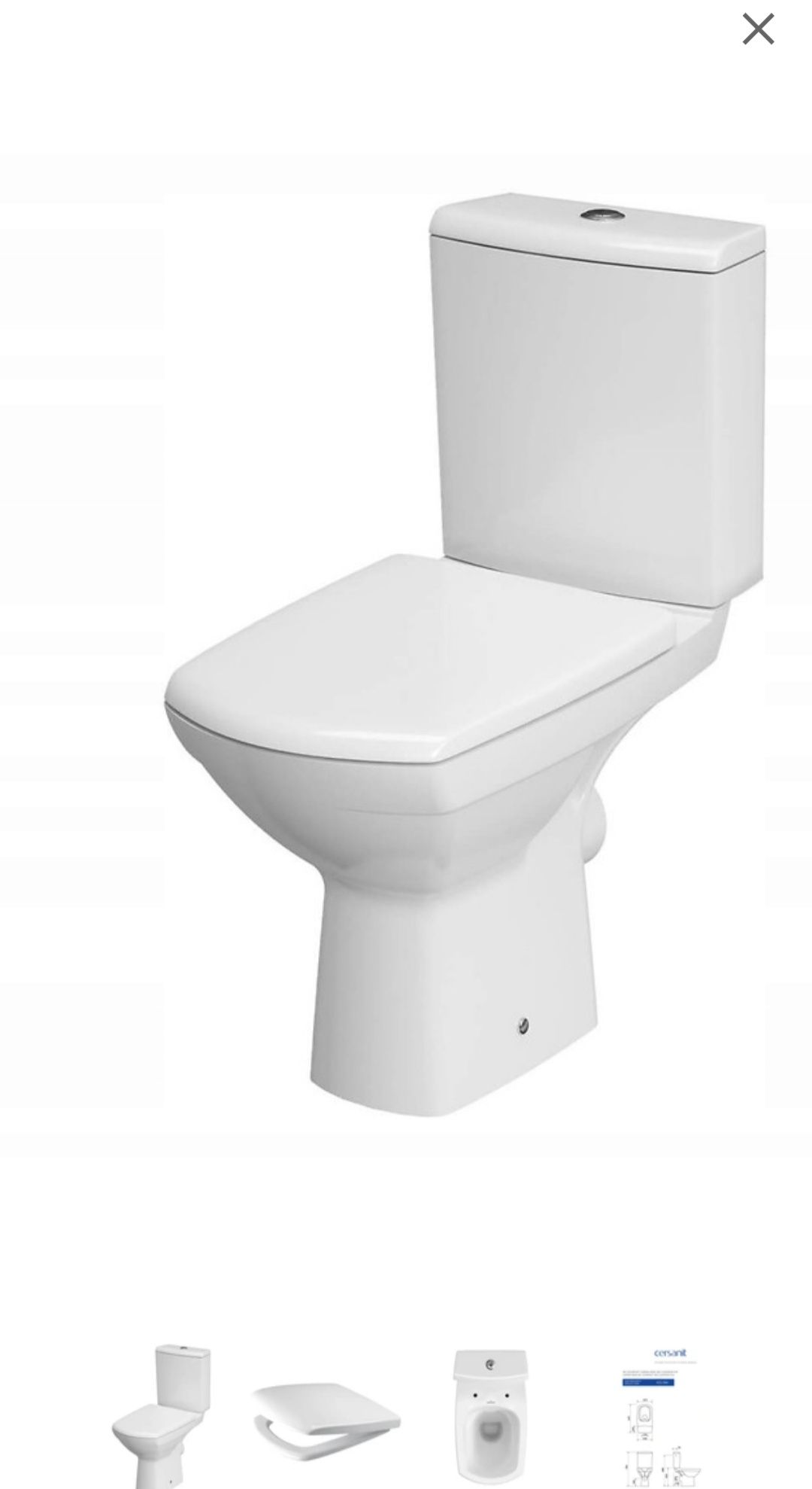Cersanit WC Kompakt Carina 482 new Cleanon z deską